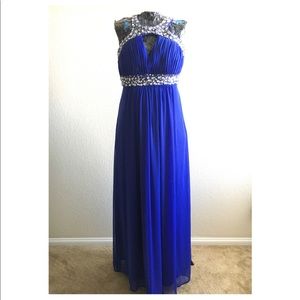 Blue Grecian Style Dress